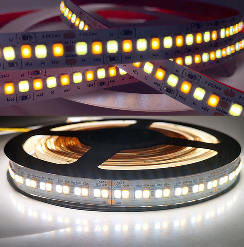 DC48V 224LEDs/m Ultra Long Lighting Tunable White LED Strip Light - 49.2Ft~98.4Ft Optional DC48V 224LEDs/m Ultra Long Lighting Tunable White LED Strip Light - 49.2Ft~98.4Ft Optional